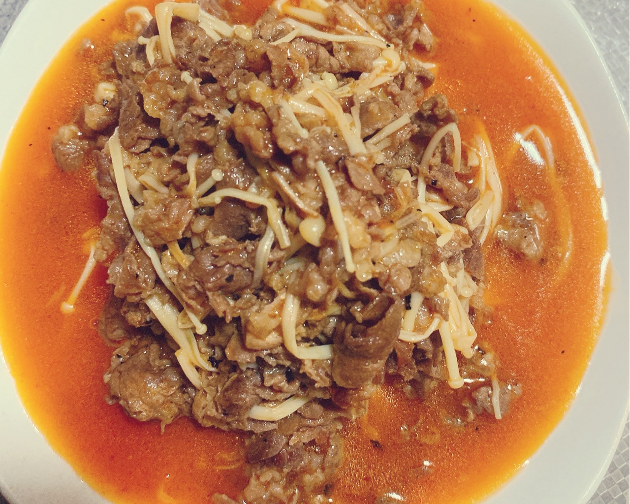 超简单-浓汤版茄汁肥牛金针菇的做法