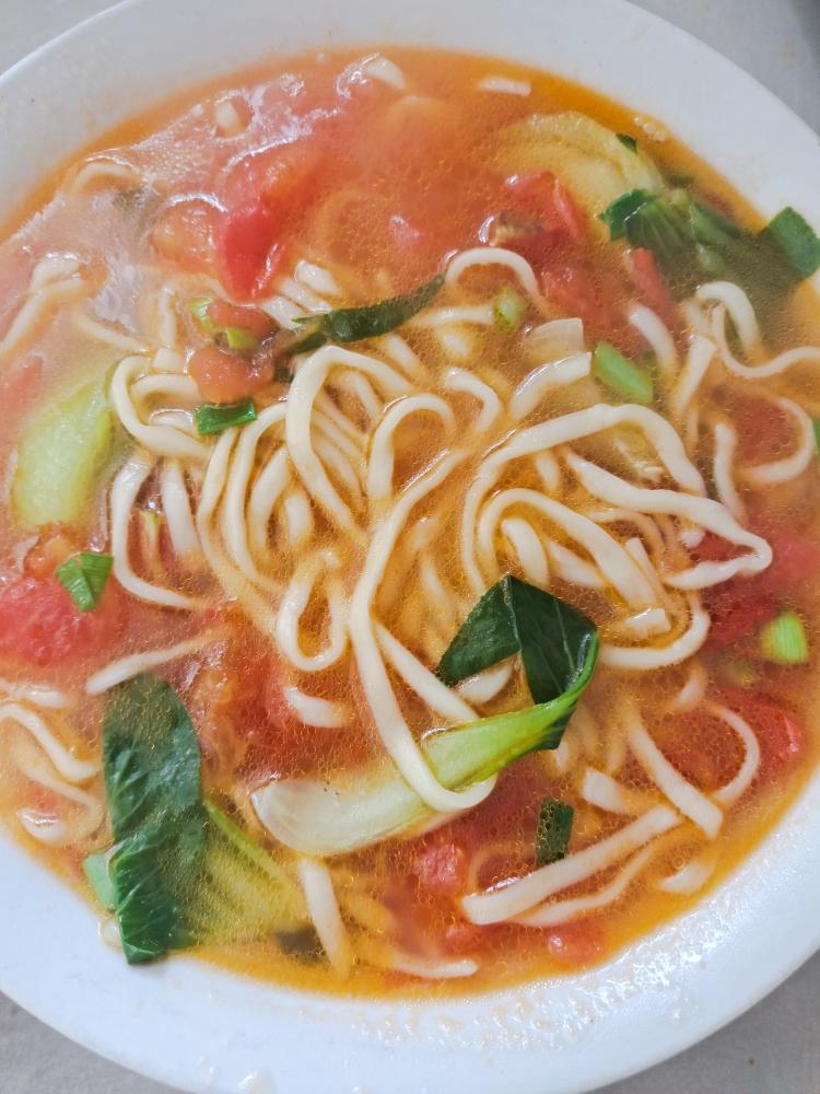 西红柿青菜面
