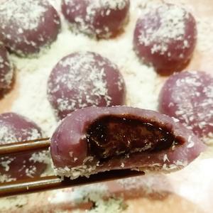 紫薯巧克力糯米糍的做法 步骤8