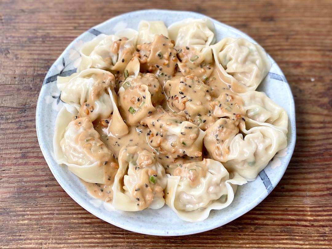 花生酱拌馄饨的做法