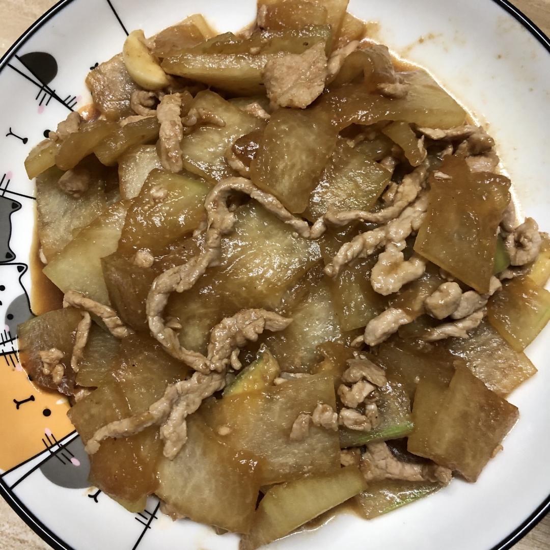 家常冬瓜炒肉丝