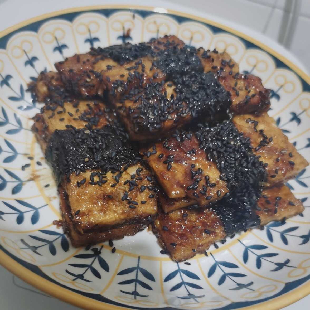 海苔卷豆腐浇汁烧