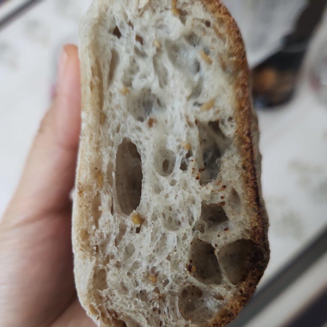 鲁邦种亚麻籽法棍-直接法（超香！干吃都可以吃一根！）