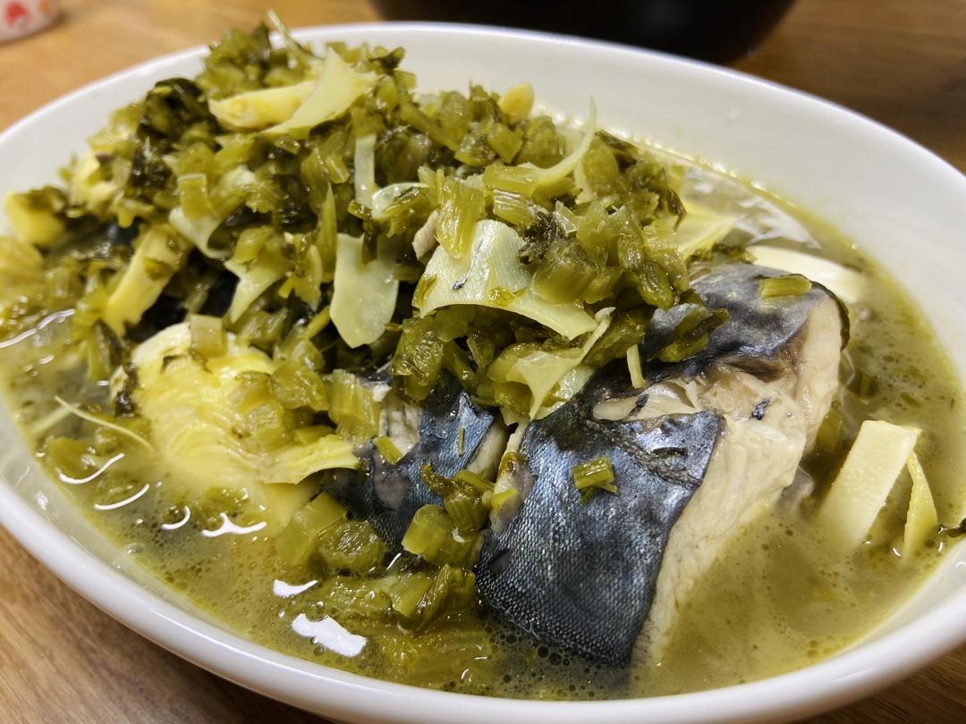 vi小vivi做的大汤雪菜马鲛鱼(川乌)