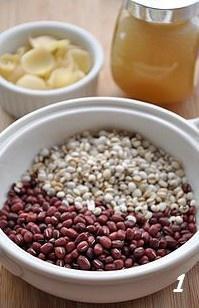 红豆薏米百合汤的做法 步骤1
