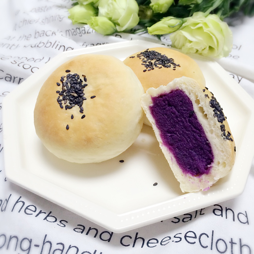 日式紫薯包的做法
