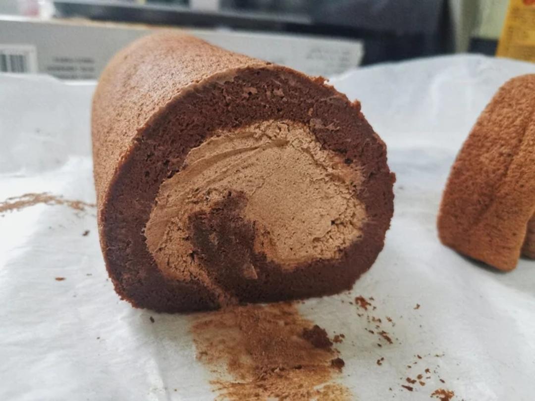 可可蛋糕卷(不消泡超浓郁巧克力口感)