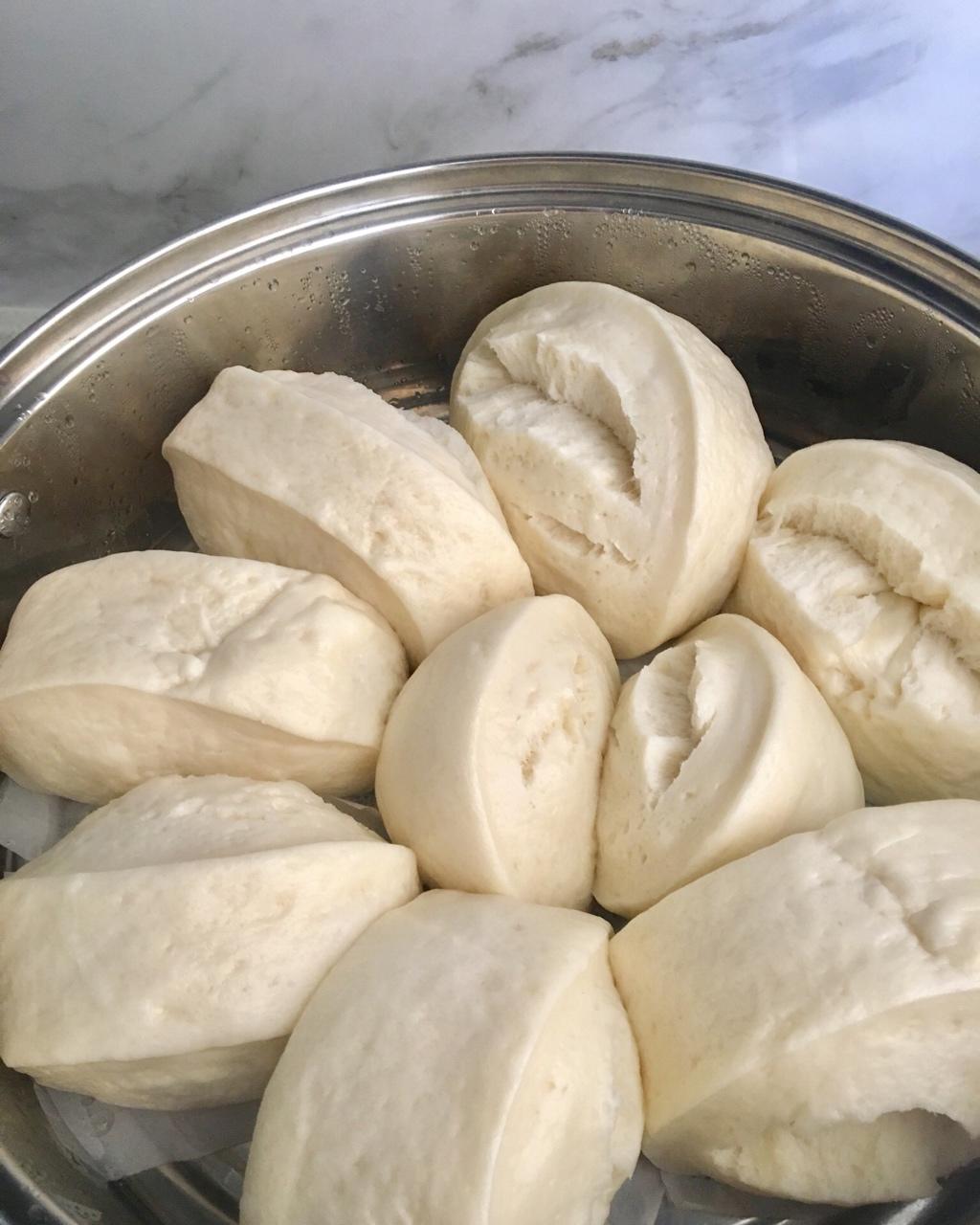 广式馒头（刀切，圆形。馒头。附视频。一次性发酵）