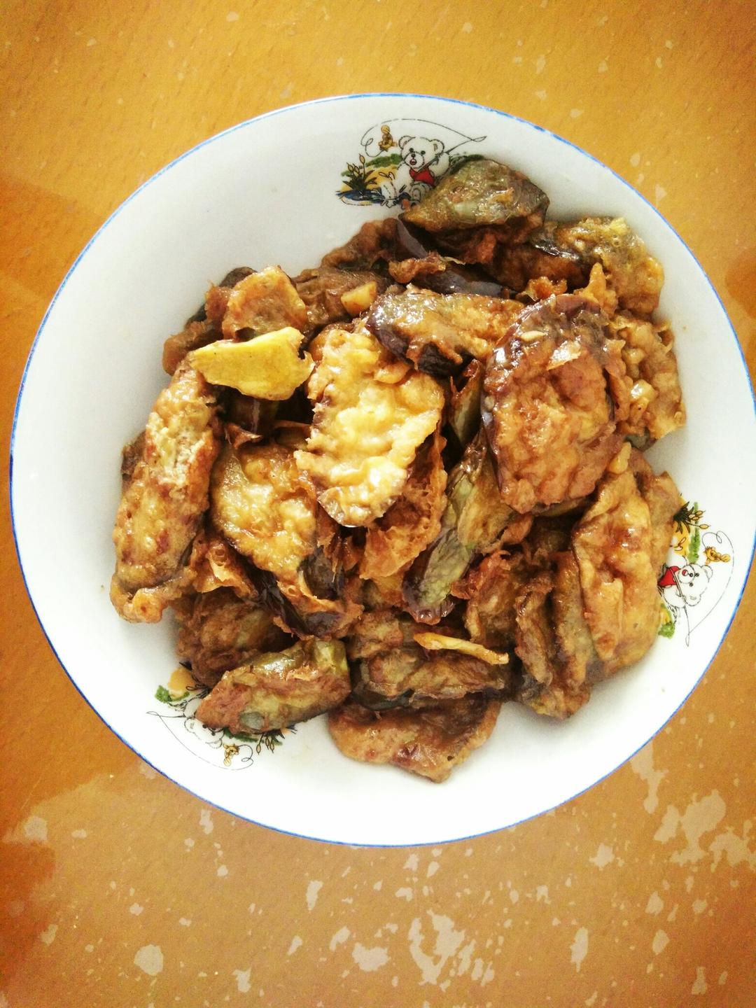 桂花赤豆羹做的让茄子变身为鱼肉味的美味【茄子鱼】