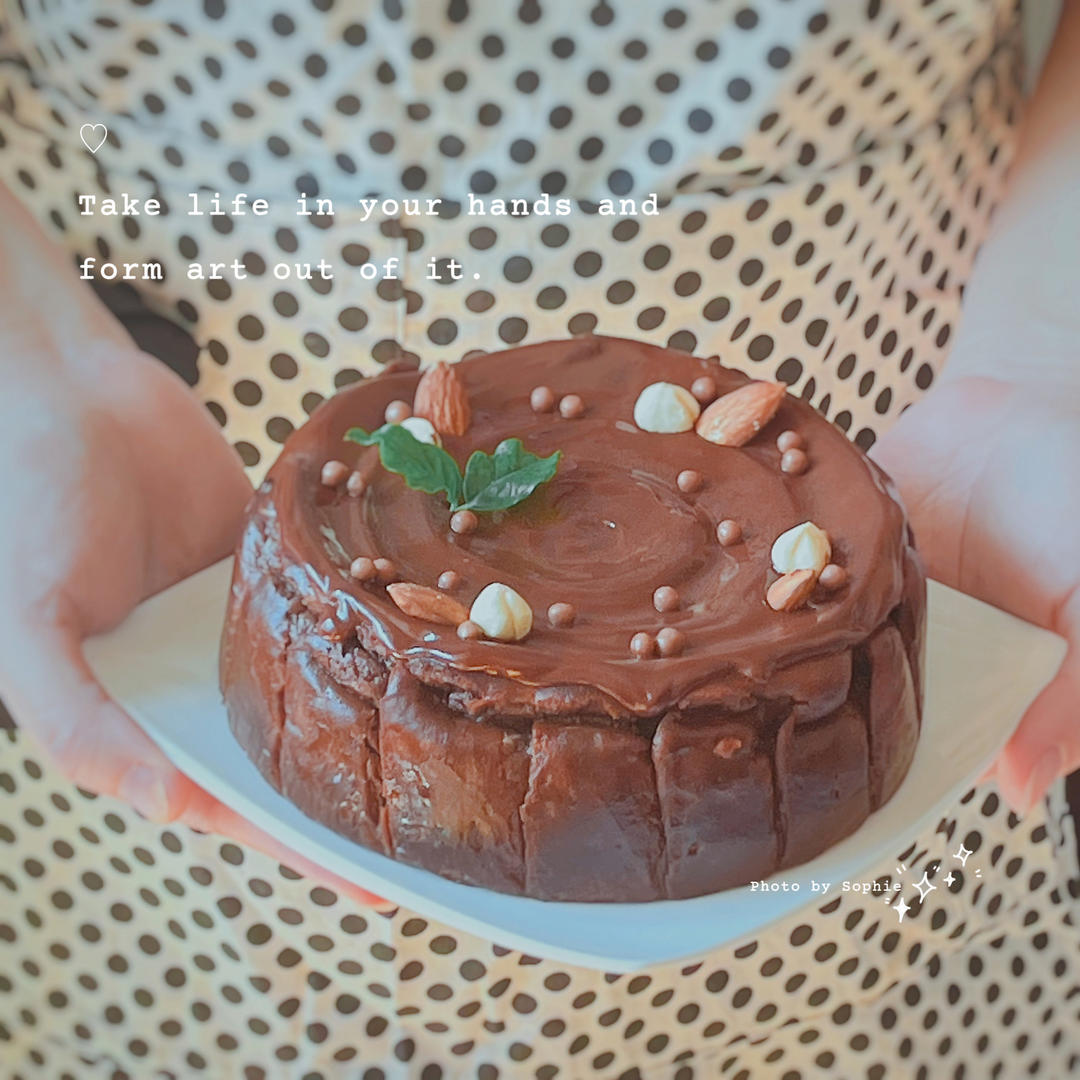 巧克力巴斯克蛋糕