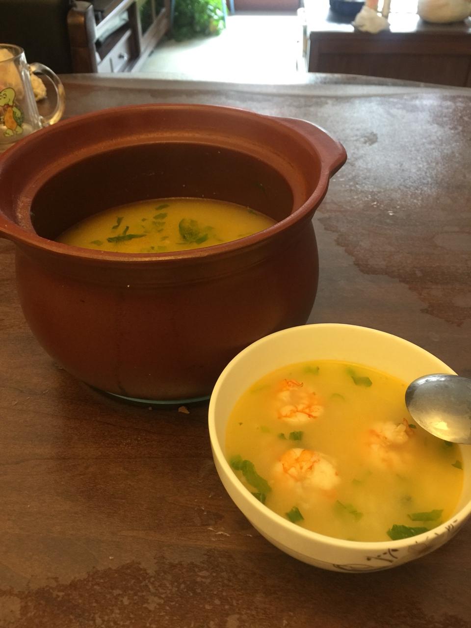 鲜虾砂锅粥
