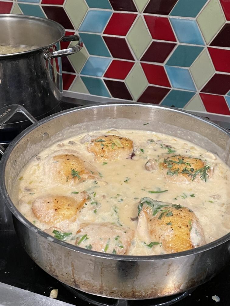 🇫🇷法式奶油炖鸡「Chicken Fricassee」