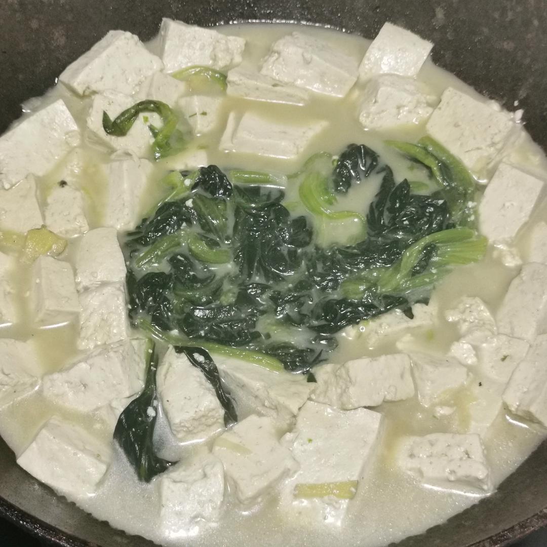 菠菜炖豆腐