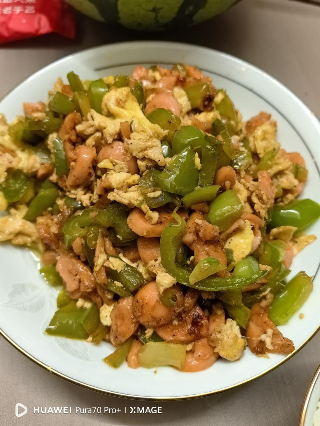 五分钟零失败❗️超好吃家常青椒火腿炒鸡蛋