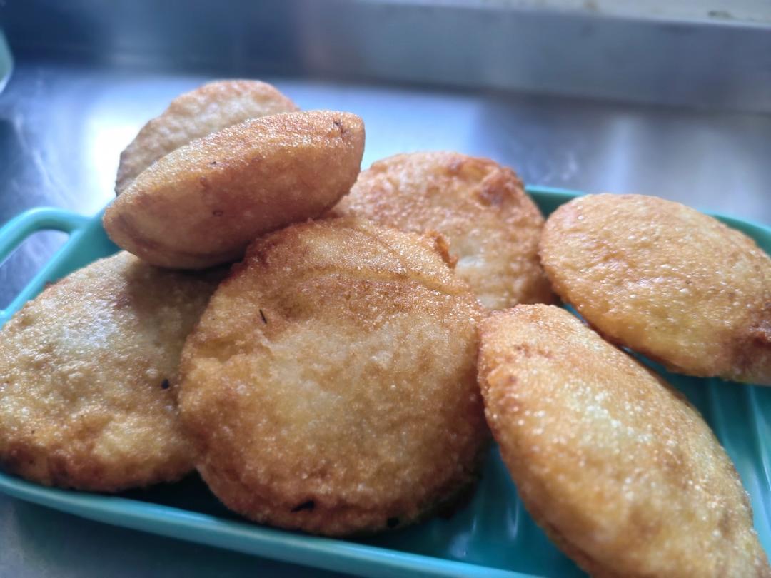 东北油炸糕（糯米粉豆沙馅儿）不翻车很简单
