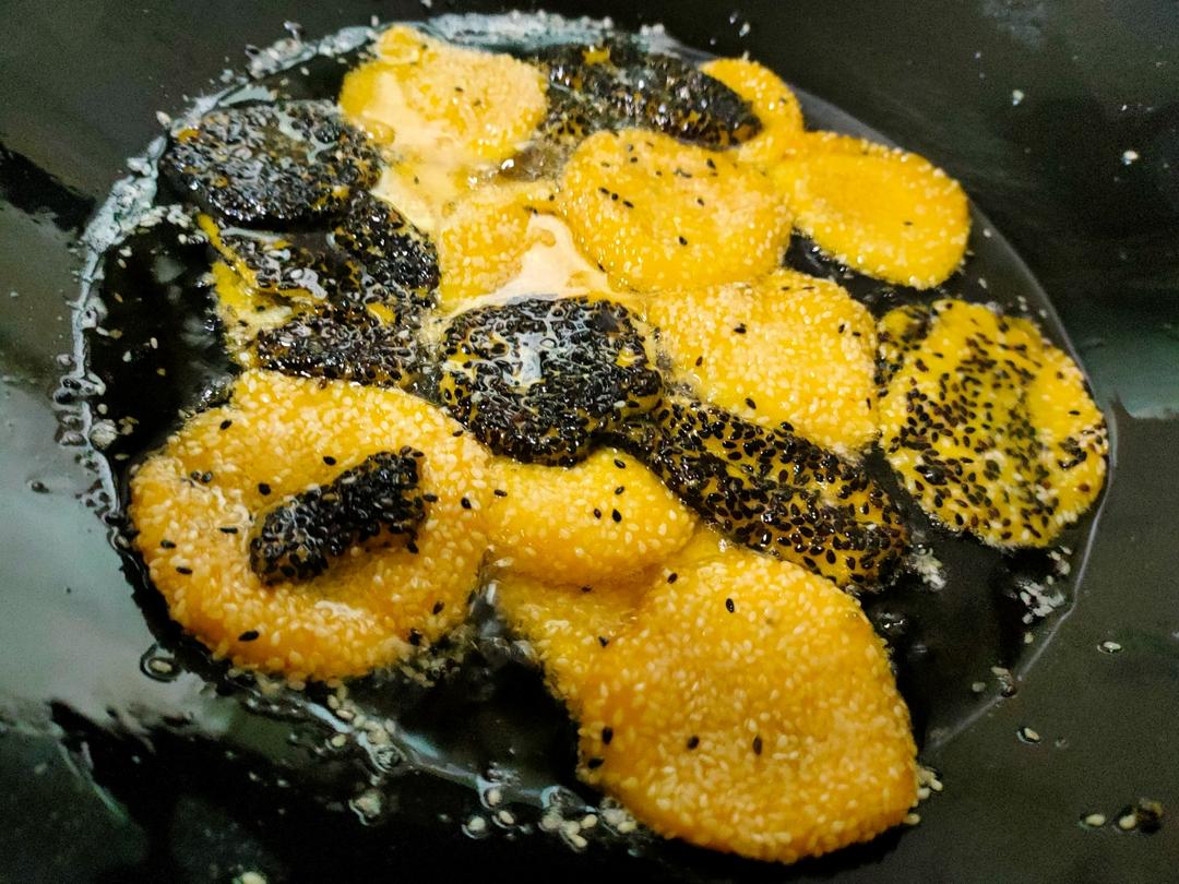 芝麻南瓜饼
