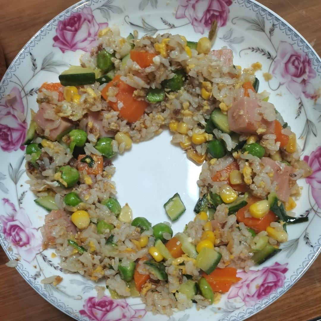 超简单的海鲜圣诞花环饭团，创意圣诞美食，10分钟营造满满氛围感