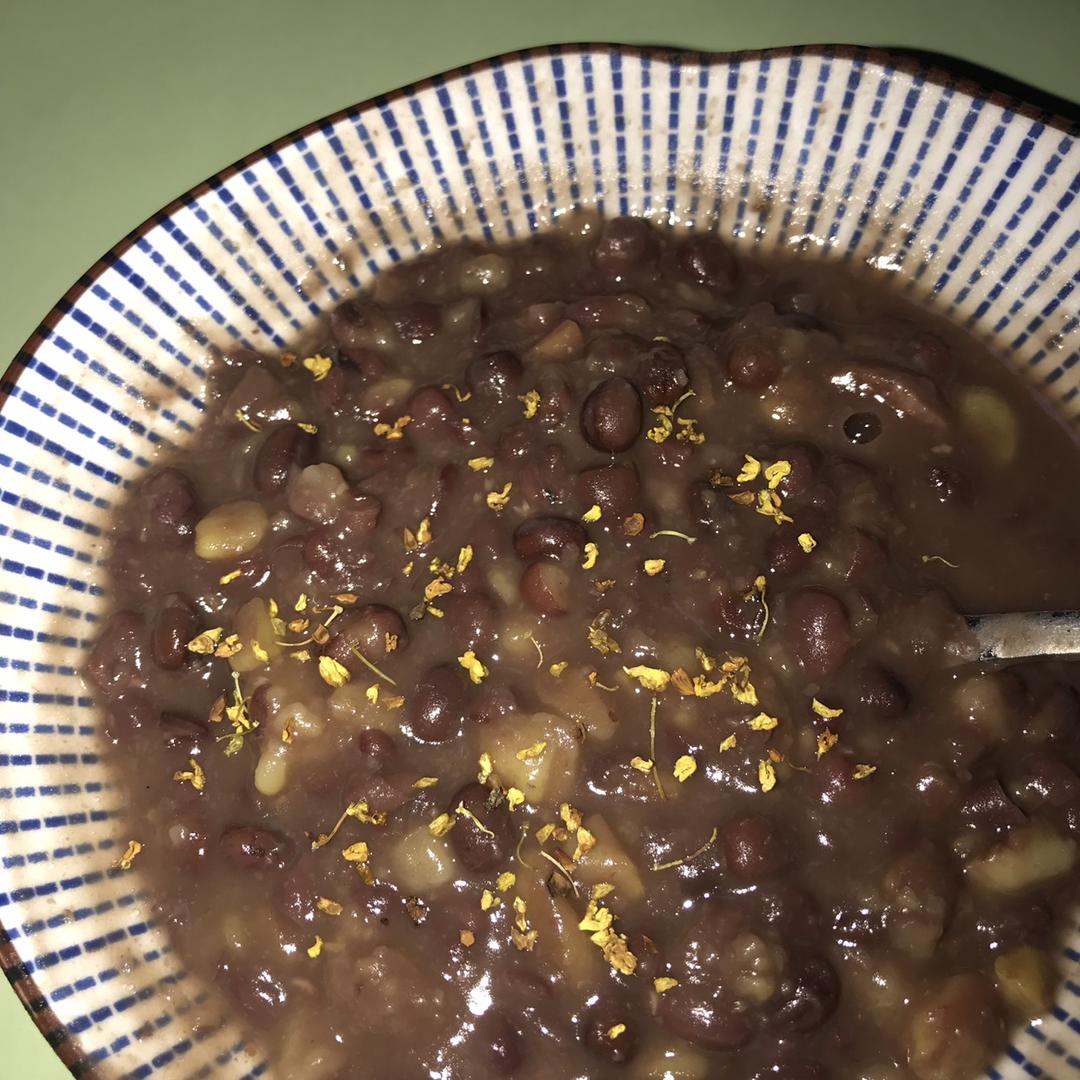 桂花栗子红豆沙🌰😋