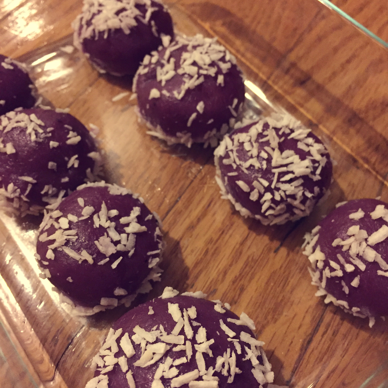 椰香紫薯糯米糍