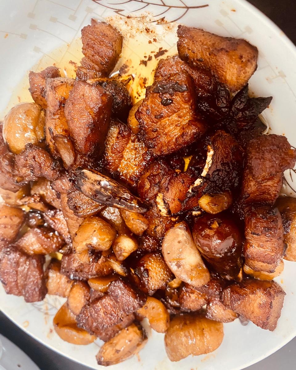 板栗红烧肉