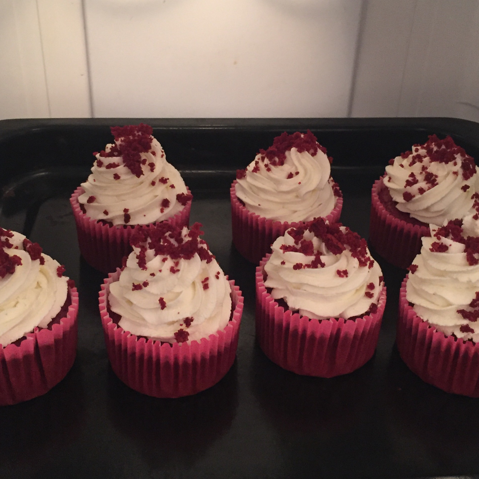 红丝绒戚风杯子蛋糕