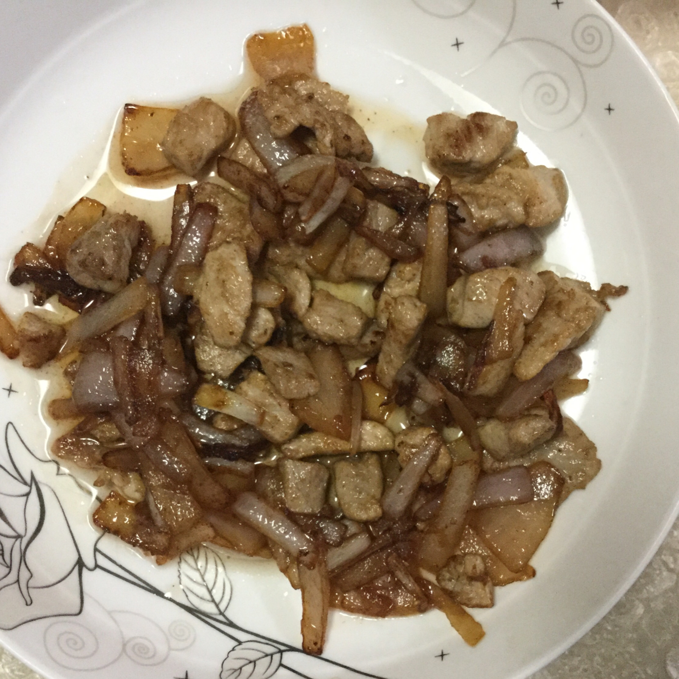 洋葱炒肉