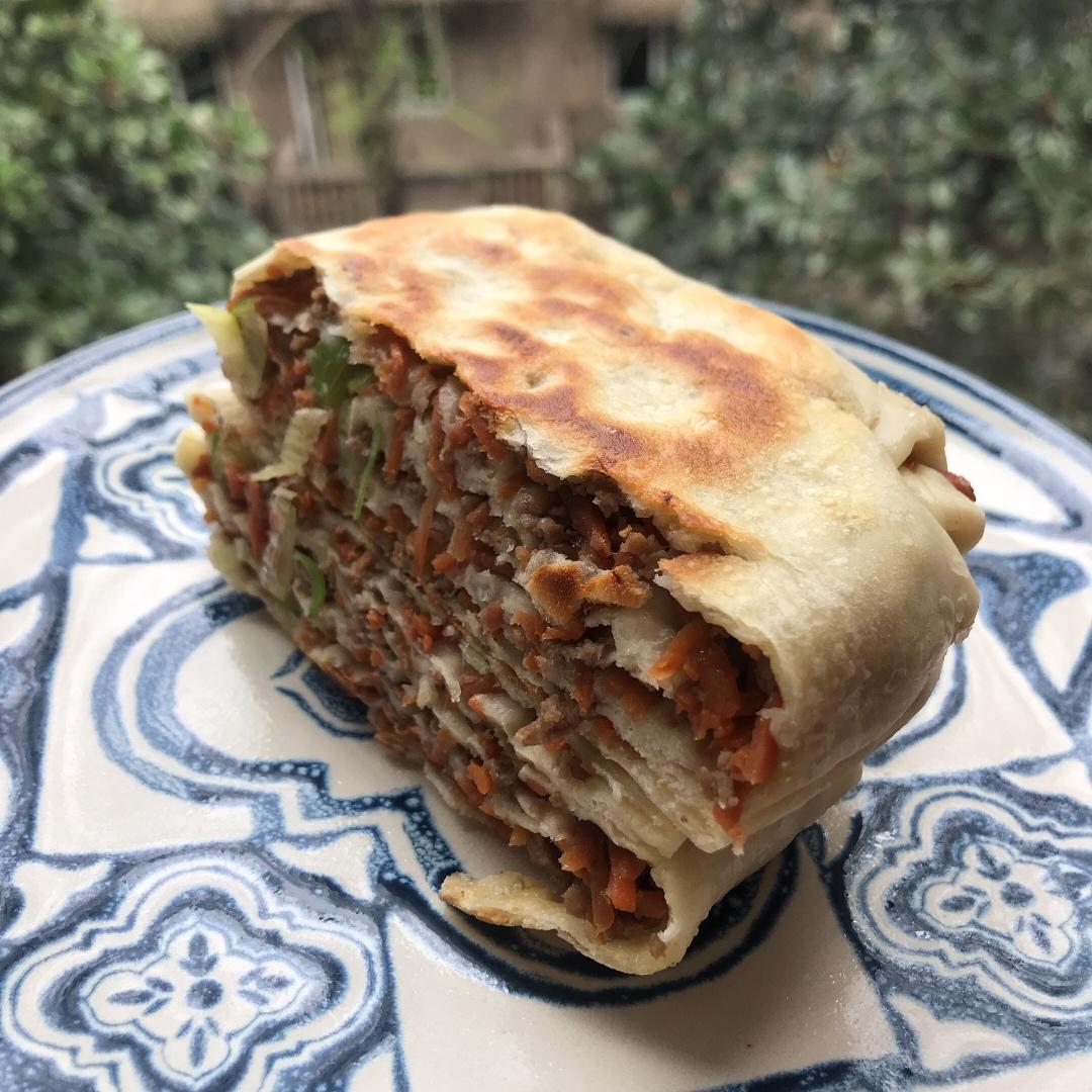 【牛肉千层饼】啊！肉饼！千层！酥香！过瘾！