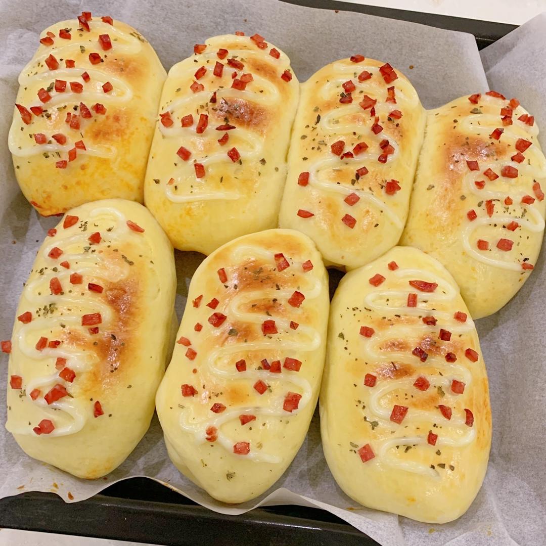 香葱火腿肉松面包