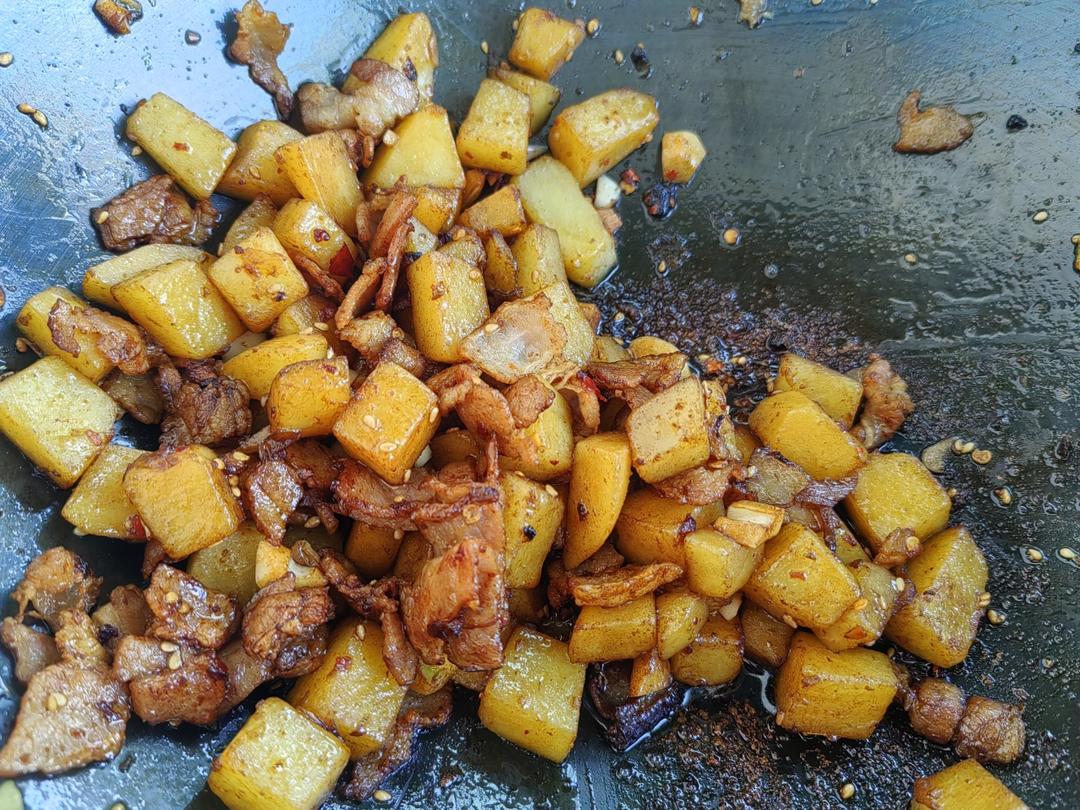 💯好吃的烧烤味培根土豆