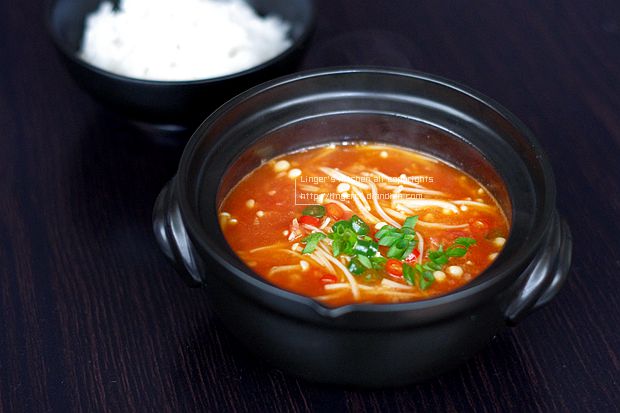 蒜香茄汁金针菇