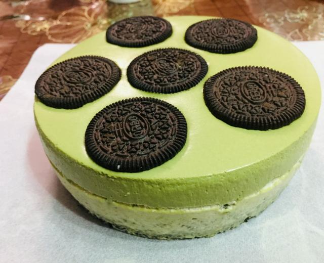 抹茶奥利奥慕斯蛋糕6寸的做法