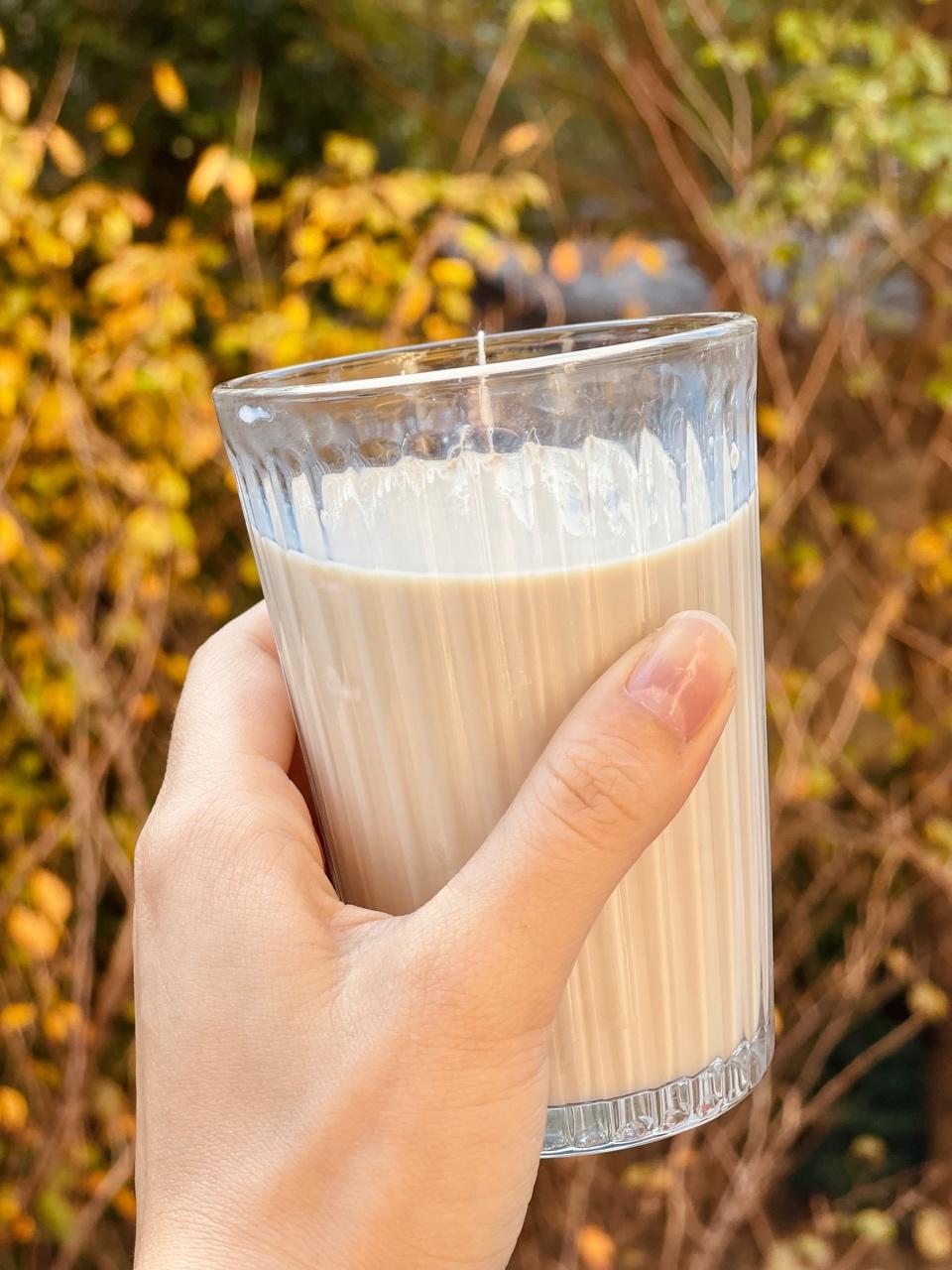 冬天第一杯奶茶🥤微波炉【无糖暖姜奶茶】的做法
