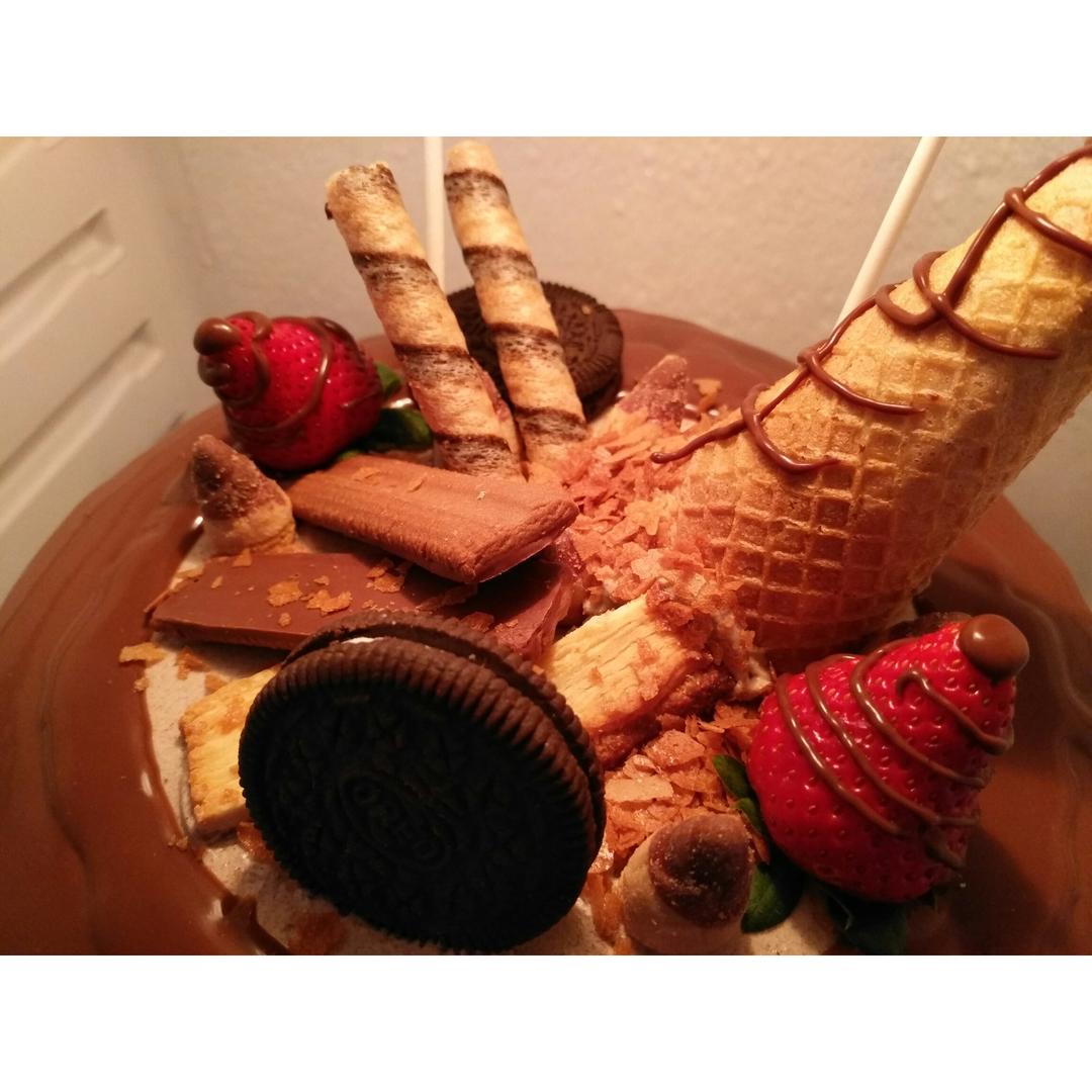 风靡欧美的滴落蛋糕~巧克力盛宴dripping cake