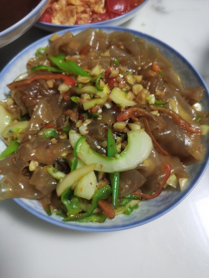 凉拌粉皮黄瓜的做法