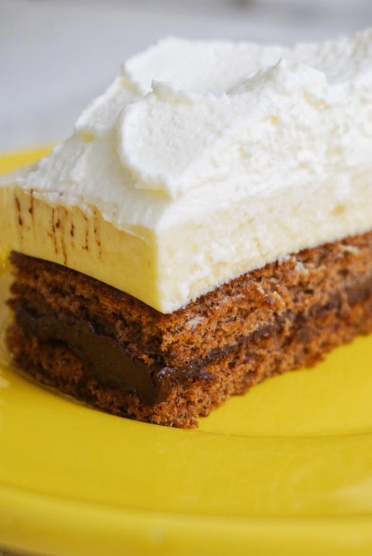 面包超妞做的卡布奇诺蛋糕cappuccino-咖啡白巧克力慕斯配巧克力甘纳