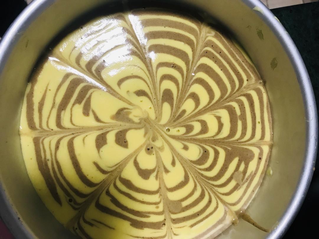 斑马纹戚风蛋糕