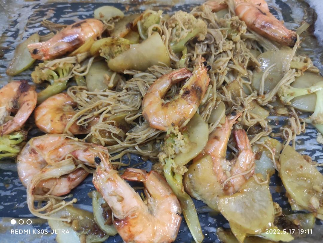 烤箱烤金针菇