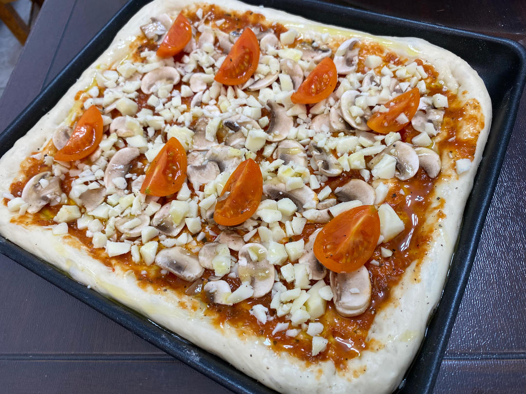 被惊艳到❗️一口爱上❗️超薄玛格丽特披萨🍕