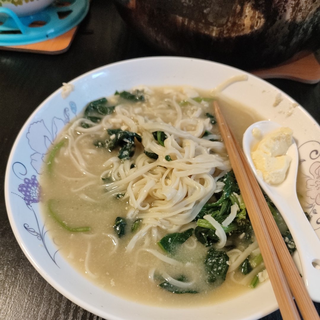 蔬菜炝锅汤面