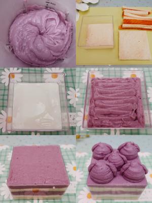 超萌紫薯芋泥吐司盒子‼️免烤箱‼️零难度㊙️的做法 步骤2