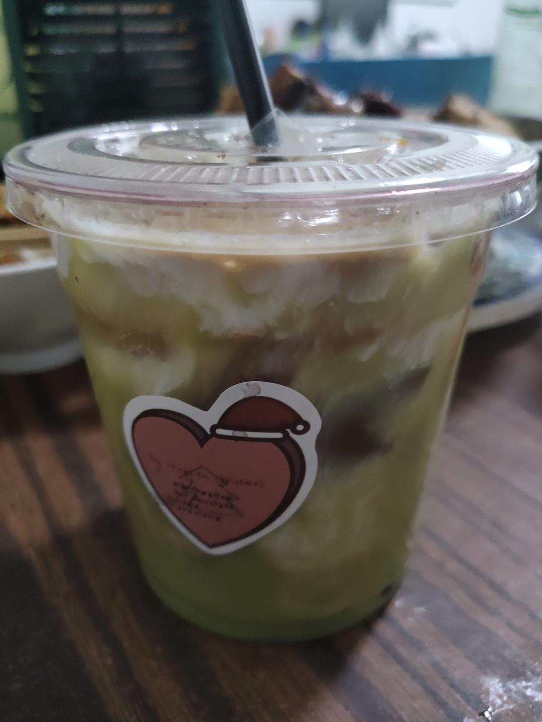 （简易版）绿豆沙冰拿铁