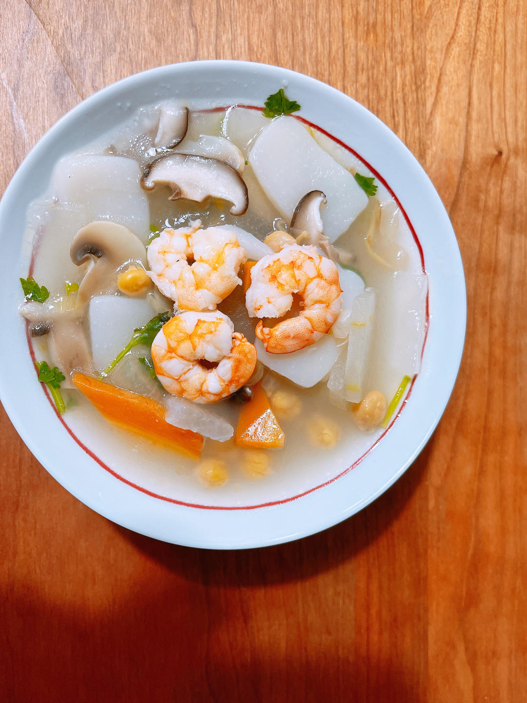 虾仁年糕汤