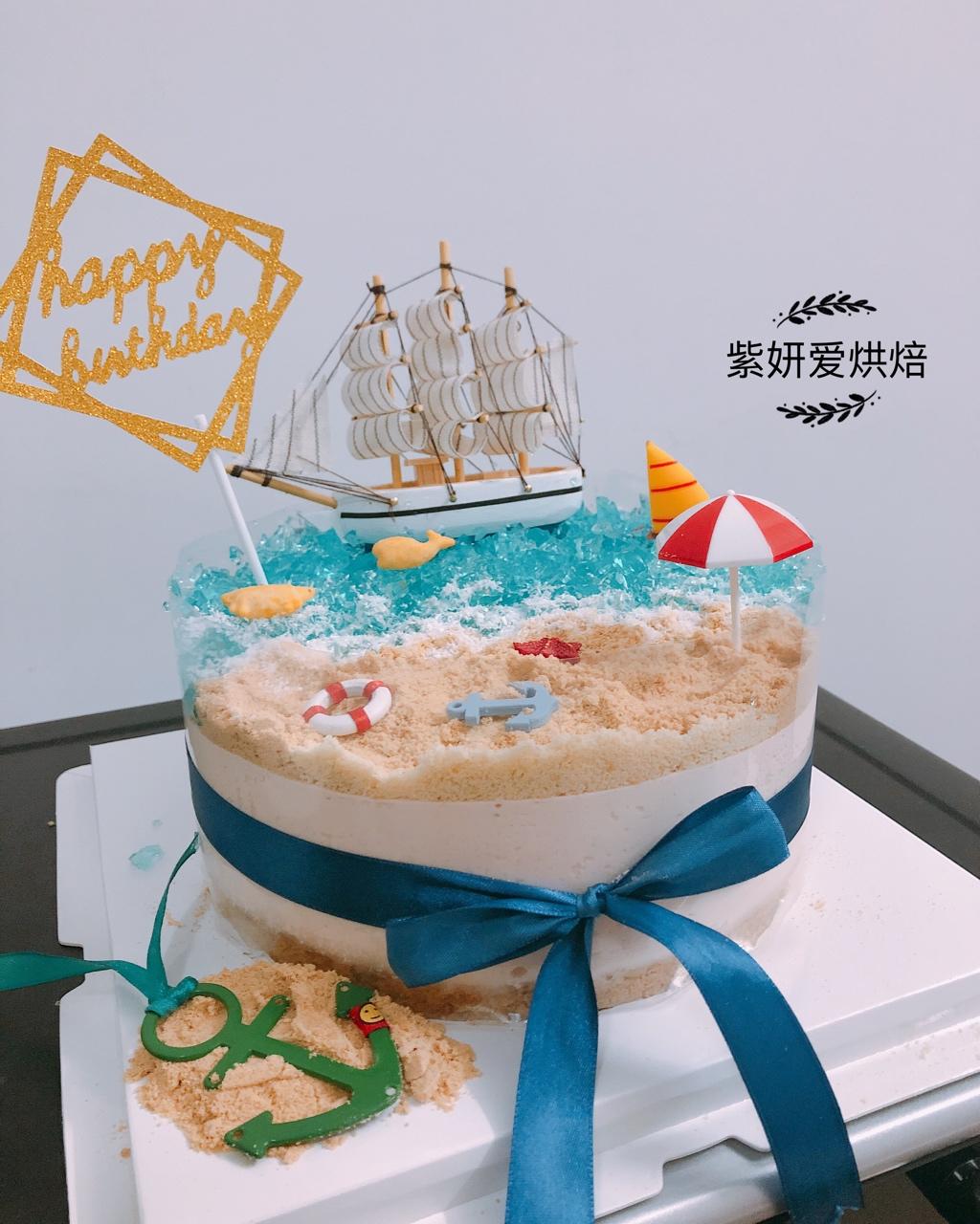 海洋酸奶慕斯蛋糕——乐众缤纷夏日烘焙大赛获奖作品