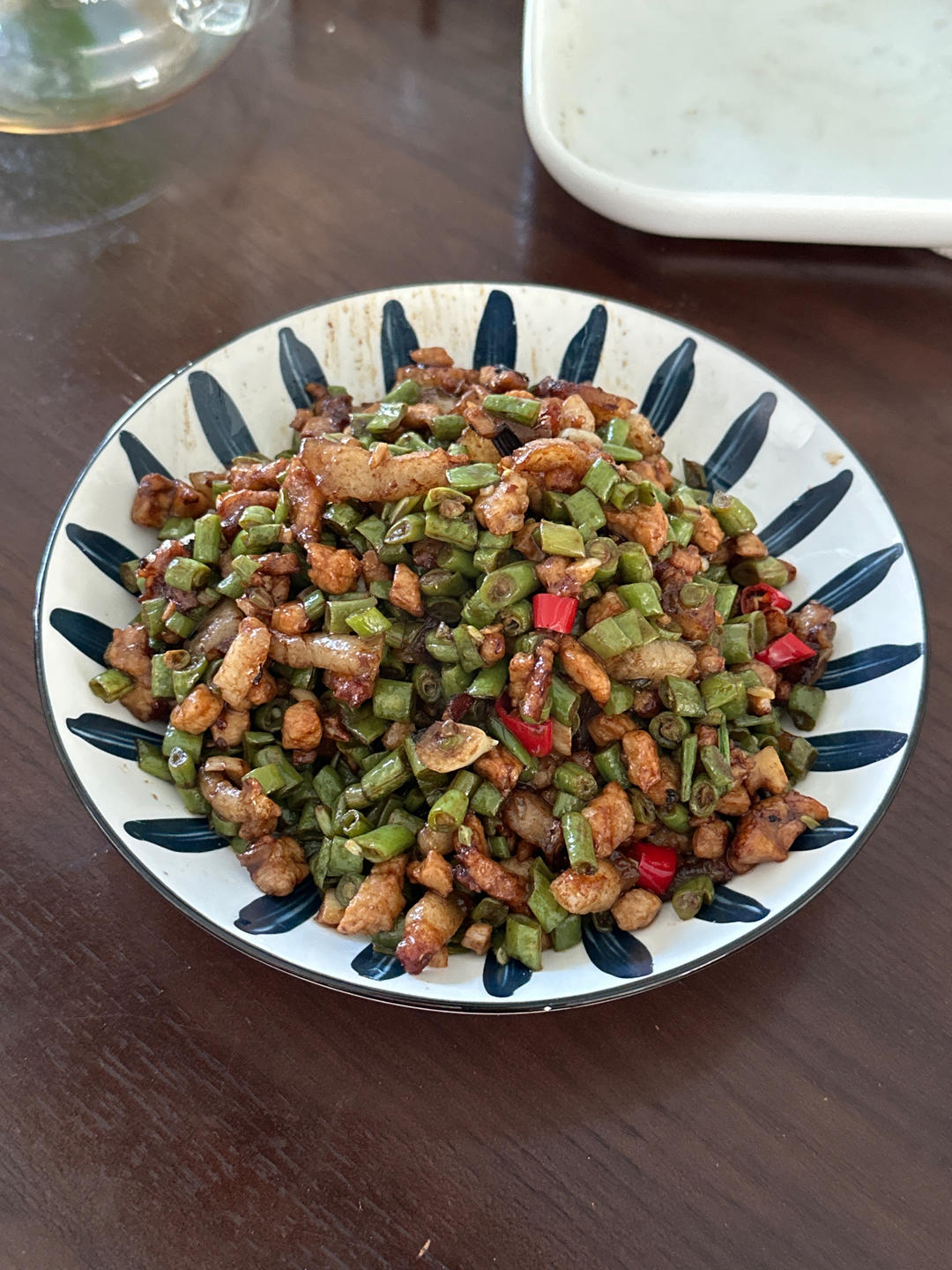 肉沫豆角下饭菜