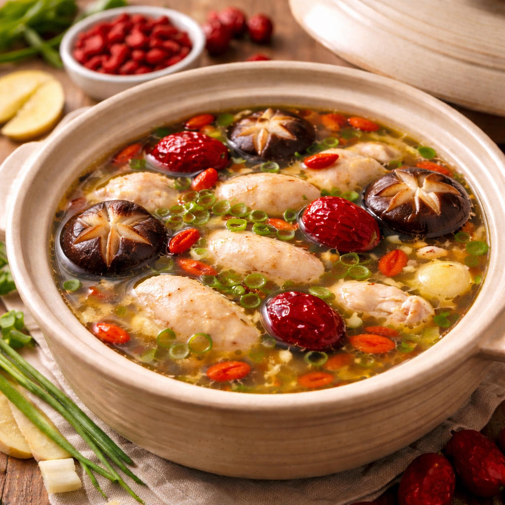 香菇炖鸡汤（还需改良）