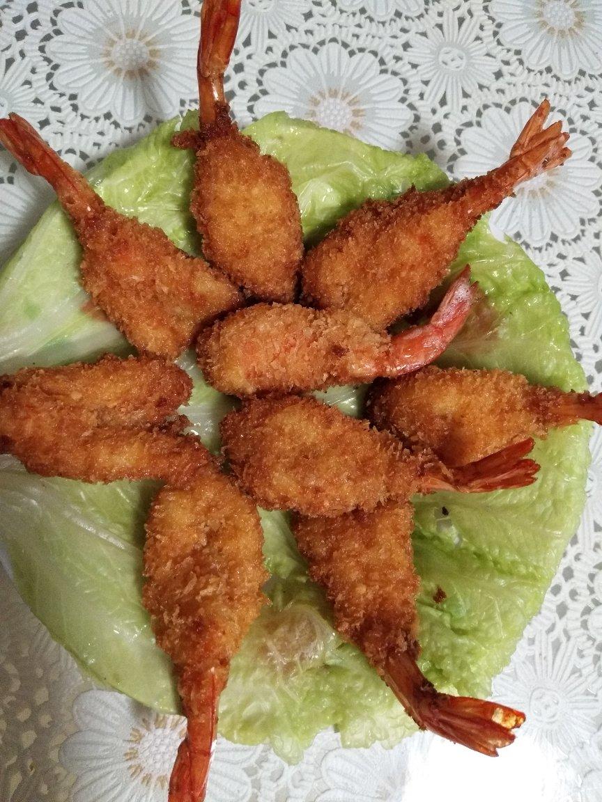 面包糠炸虾