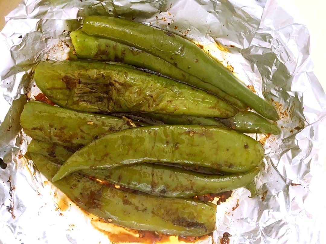 ［微波炉 一人食］烤青椒