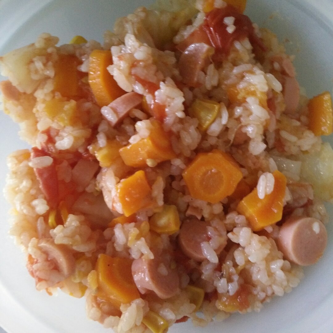 腊肠土豆焖饭