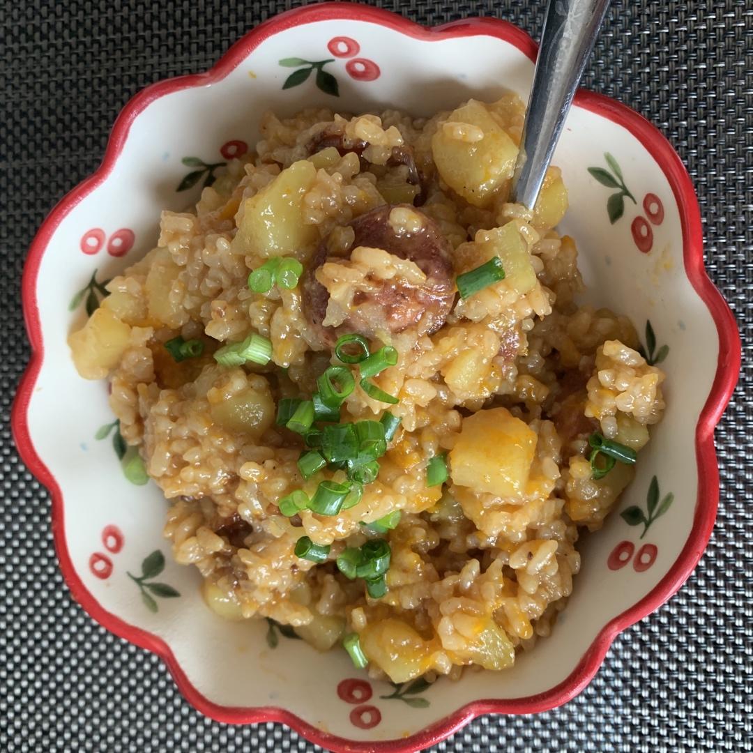 香菇腊肉饭