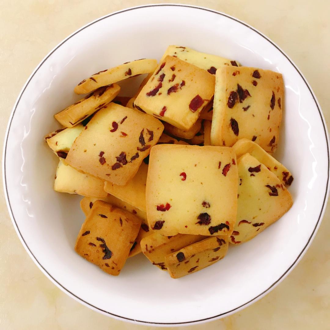 低糖少油版蔓越莓饼干